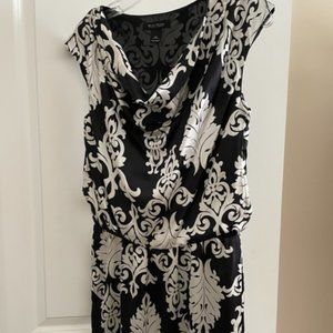 WHBM vertisible dress, black/white pattern